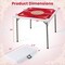 Portable Mahjong Table Foldable Game Table with Mat Cup Holders and Handle